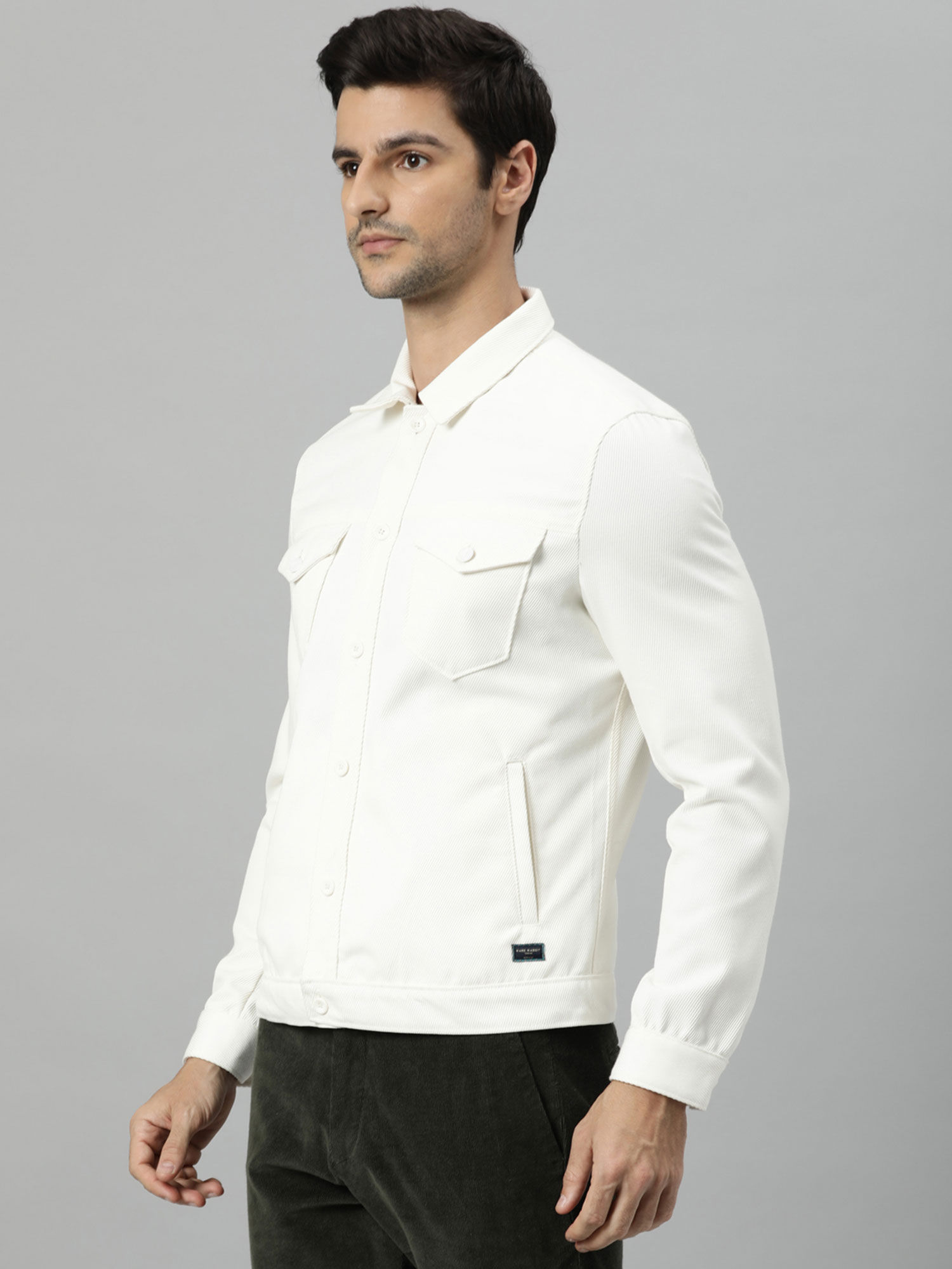 Truck- Mens Trucker Jacket - White 