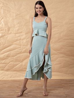 RSVP by Nykaa Fashion - Mint Green Lost In Paradise Top With Skirt (Set of 2)