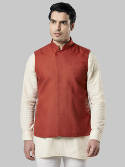 Ethnix By Raymond - Rust Printed Bundi