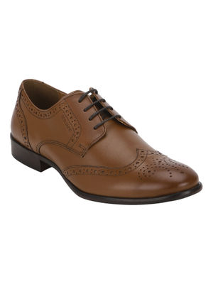 Red Tape Men Tan Brogue Shoes 