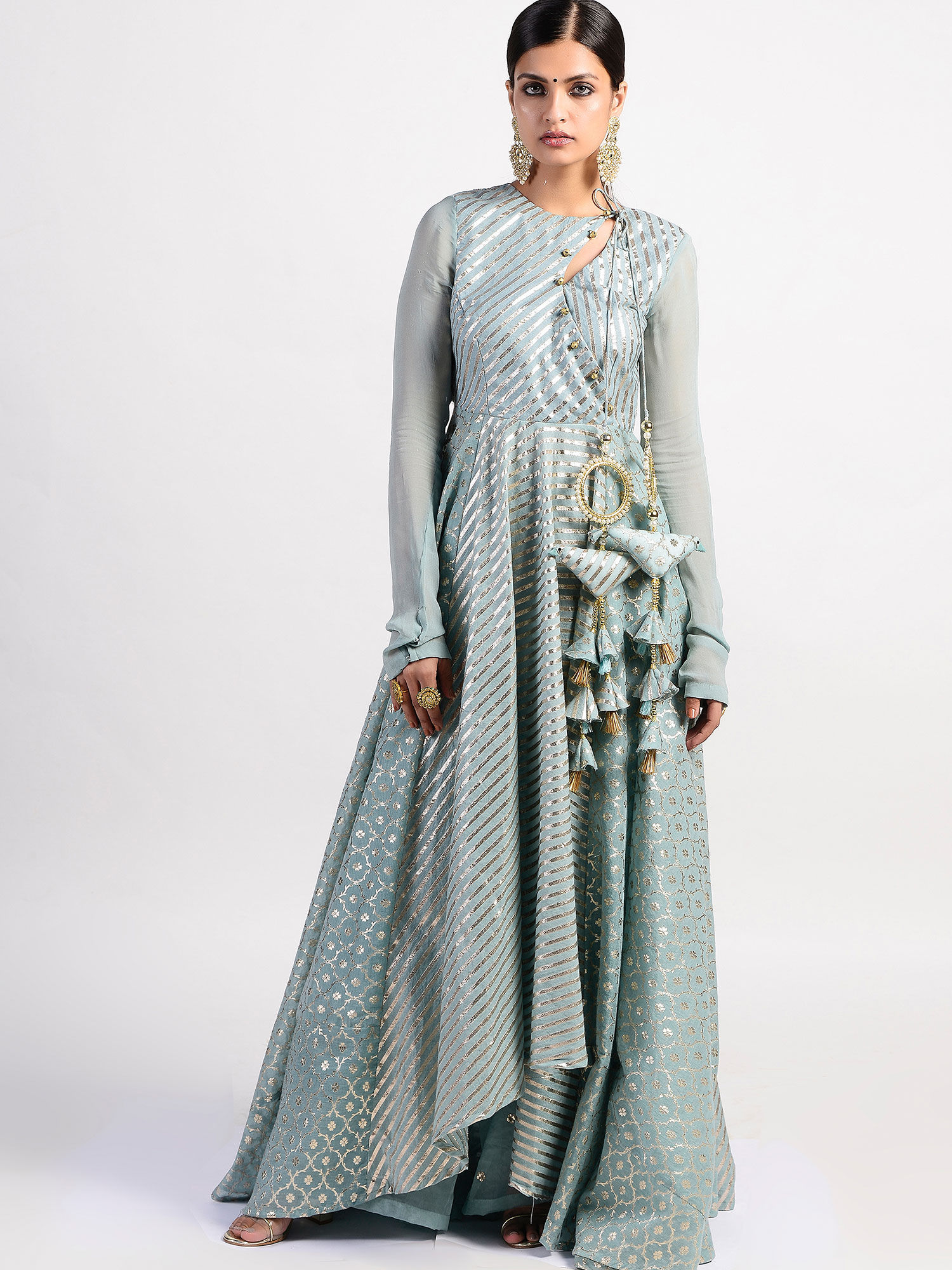 Rishi Vibhuti Kurtas Kurtis And Tunics Buy Rishi Vibhuti Green Sea Salt Mastani Embellished Kurtas Online Nykaa Fashion Fashion trendy kurti plazzo set with cotton printed dupatta purely cotton fabric kurti set indian women clothing fashionable three piece set. nykaa fashion
