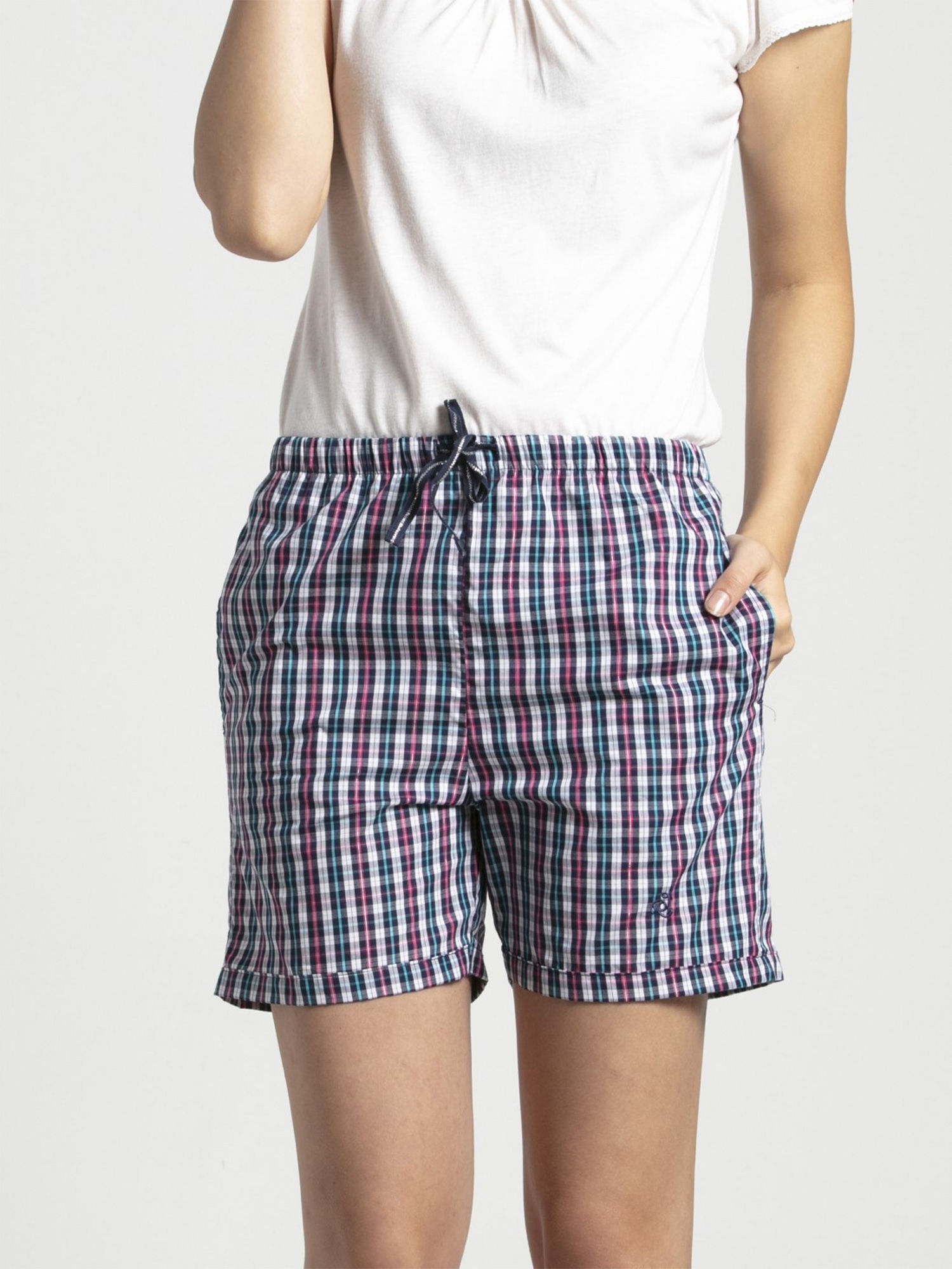 Jockey Classic Navy Assorted Checks 