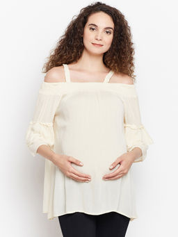 Oxolloxo - Suzzana Strap Maternity Top - Yellow