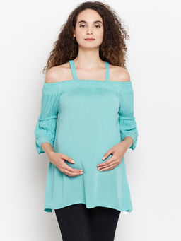 Oxolloxo - Minty Cindy Maternity Top - Green