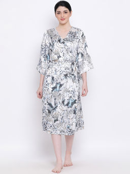 Oxolloxo - Wild Squad Diva Nightwear Women Cover-up Dress - White