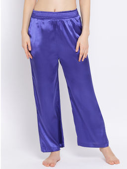 Oxolloxo - Ocean Depth Satin Nightwear Women Pajama - Blue