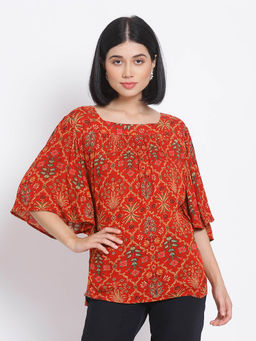 Oxolloxo - Red Floral Top