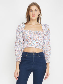Oxolloxo - Floral Paradise Women's Floral Crop Top
