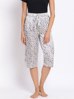 Oxolloxo - Animal Cherry Nightwear Women Culottes - White