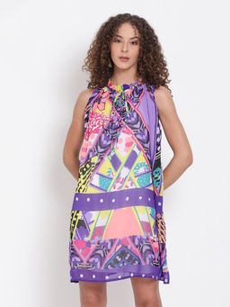 Oxolloxo - Abstract Print Sheath Dress