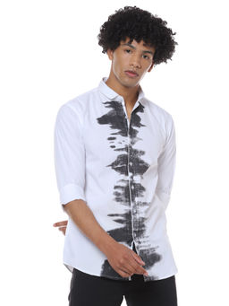 Campus Sutra - Men Solid Full Sleeve Casual Shirt