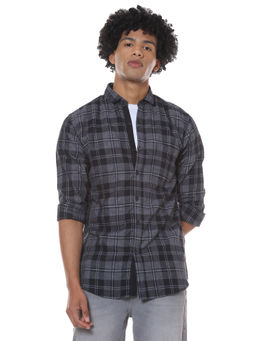 Campus Sutra - Men Full Sleeve Checkered Casual Shirt