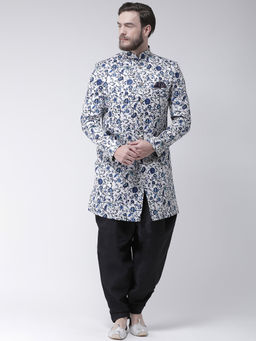 HANGUP - Multi-Color Printed Sherwani And Pyjama (Set of 2)