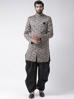 HANGUP - Multi-Color Printed Sherwani And Pyjama (Set of 2)