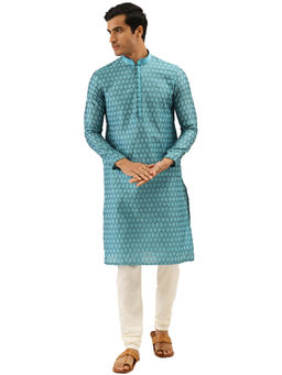 Manyavar - Men's Firoze Kurta with Churidar (Set of 2)