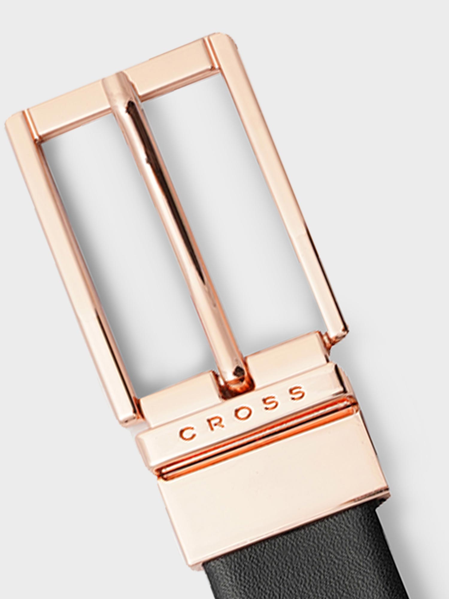 Buy CROSS Almeria 30Mm Pronged Buckle Black & Brown Color Leather