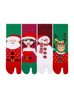 Supersox - Christmas Ankle Length Thumb Socks (Pack of 4)