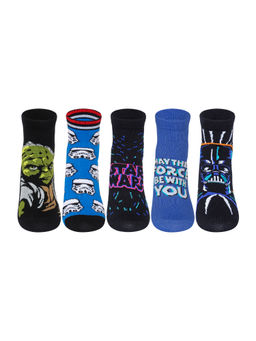 Supersox - Multi-Color Disney Star Wars Characters Ankle Length Socks (Pack of 5)