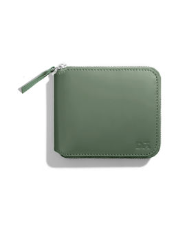 DailyObjects - Sap Green Vegan Leather Zip Wallet