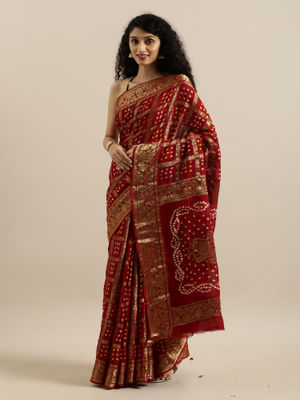 bandhani saree
