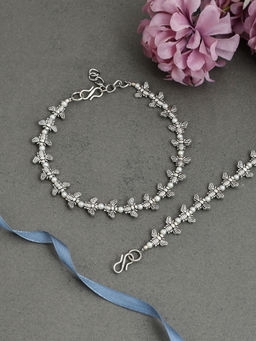 Silvermerc Designs - Silver Honeybee Western Anklets