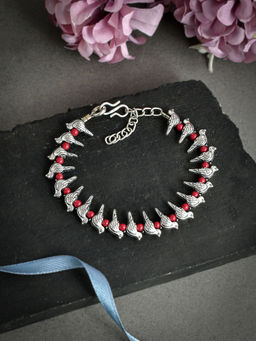 Silvermerc Designs - Boho Silver Casual Bird Anklet