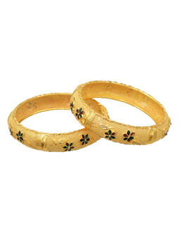 Silvermerc Designs - Gold Brass Bangles (Pack of 2)