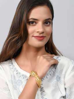 Silvermerc Designs - Gold plated Cutwork Bracelet