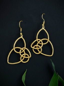 Silvermerc Designs - Gold Brass Earrings