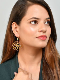 Silvermerc Designs - Gold Plated Spiral Infinty Earrings
