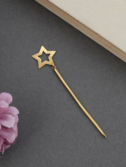 Silvermerc Designs - Pentagon Gold Shooting Star Hairstick