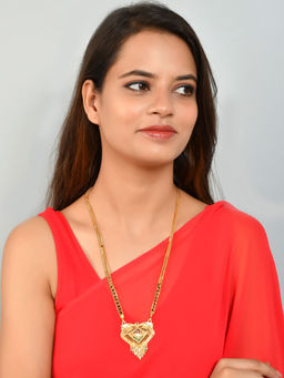 Silvermerc Designs - Gold Plated Vaishali Pendant Mangalsutra