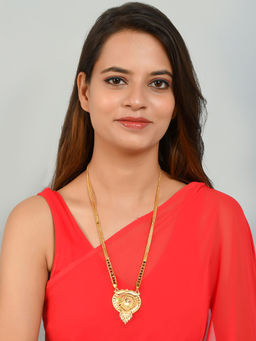 Silvermerc Designs - Gold Plated Shyama Pendant Mangalsutra