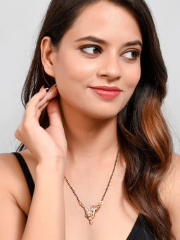 Silvermerc Designs - Black Beads Pendant Mangalsutra
