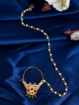 Silvermerc Designs - Gold plated Chained Nosering