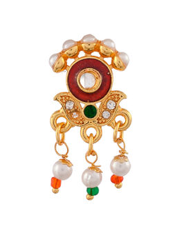 Silvermerc Designs - Meenakari Besar Nose Pin