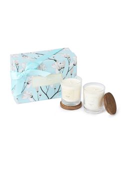 Niana - Blue Signature Candle Duo - Mogra & Wild Rose