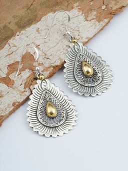 Neeta Boochra - These Earring Are Handcrafted In Leaf Design, Silver In Gold Plated