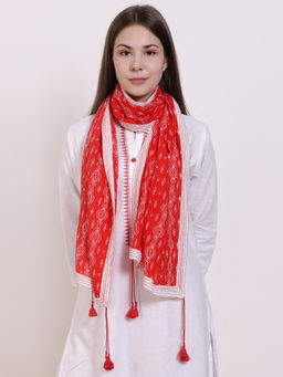 Biba - Red Printed Scarf