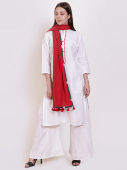 Biba - Red Solid Scarf