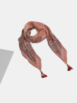 Ritu Kumar - Pink Printed Scarf