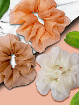 Hair Drama Co. - Tissue Scrunchies - Set Of 3