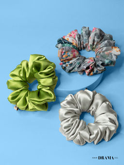 Hair Drama Co. - House Of Spring Scrunchies - Set Of 3