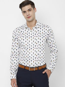 Simon Carter - White Solid Formal Shirt
