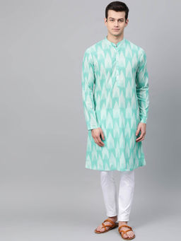 See Designs - Turquoise Printed 1 Kurta