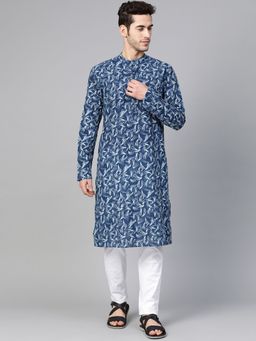 See Designs - Blue Printed Kurta