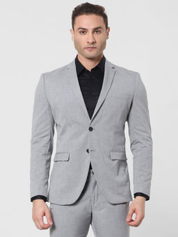 Selected Grey Double Button Blazer