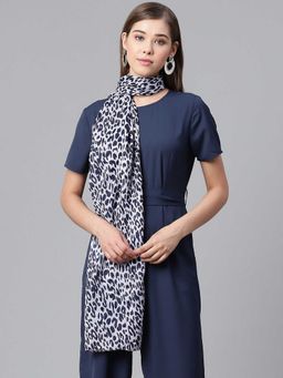 WEAVERS VILLA - Multi-Color Animal Printed Scarf