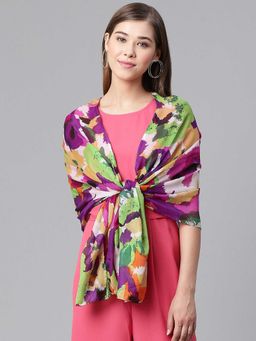 WEAVERS VILLA - Multi-Color Printed Scarf