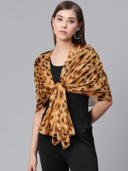 WEAVERS VILLA - Multi-Color Animal Print Scarf
